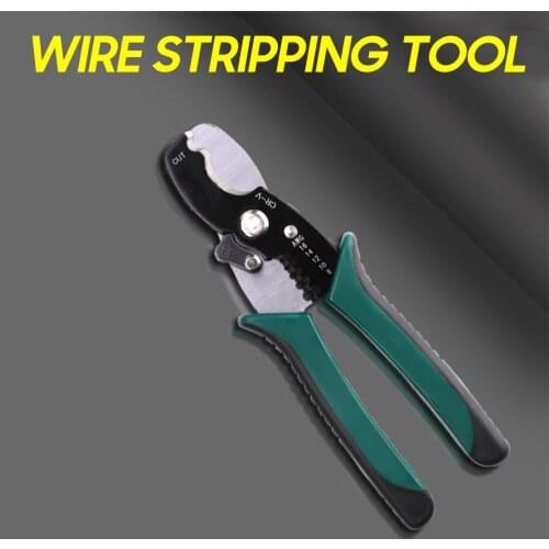 Wire Stripper Cutting Pliers 8/ 10/ 12/ 14/ 16 AWG Wire Stripping & Cutting Tool Cable Cutter Strippers Electrician Hand Tools