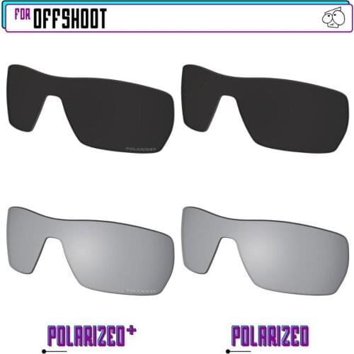 EZReplace Polarized Replacement Lenses for - Oakley Offshoot Sunglasses - BkSrP Plus-BkSrP