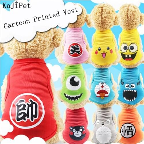 Hot Cute Dog Clothes For Small Dogs Chihuahua T-Shirt Cartoon Pet-Clothes Fashion Cat Clothes Pet Dog Clothes For Small Dogs Cat