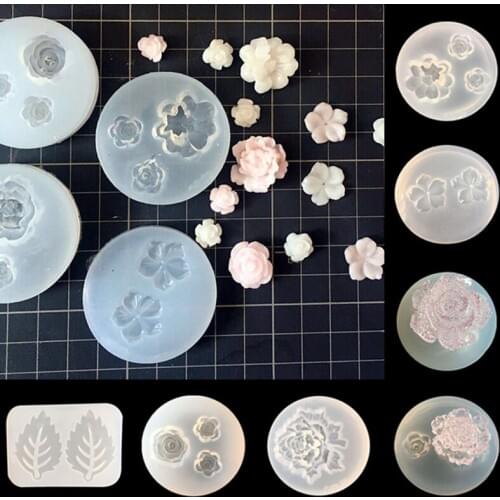 Silicone Mould Transparent Dried Flower Resin Decorative Craft DIY Handmade Soap Mold Silica Gel Molds for Jewelry