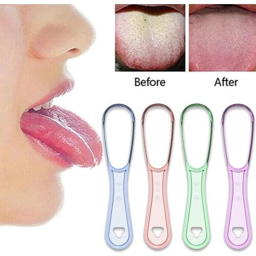 Tongue Scraper Food Grade Cleaning Scraper Brush Oral Care Hygiene Dental Cleaning Care Bad Breath Keep Breath Fresh 1pcs