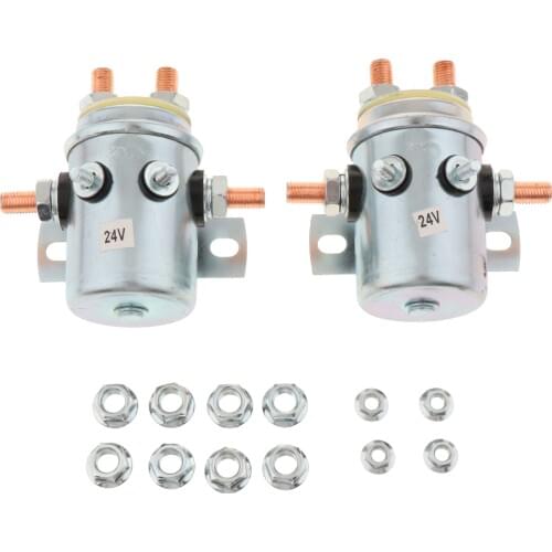 Max 200A Continuous Duty Solenoid Relay Aluminum for Winch Motor, Golf Carts, Marine, Autocrane, and Industrial