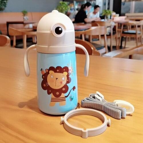 380ml Baby Feeding Cup Stainless Steel Milk Thermos for Children Insulated hot water Bottle leak-poof thermal Cup
