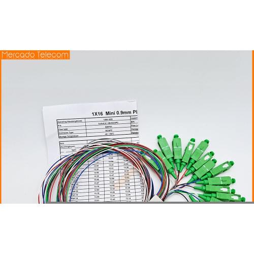 20PCS/30PCS/Lot 1X16 PLC SC/APC SM 0.9mm High Quality 1m FTTH Fiber Optic Splitter SC APC