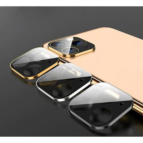 Bumper Protection Ring Case For iPhone 11 Pro XS MAX XR XS X Shockproof Aluminum Metal Back Camera Screen Protector Cover Case