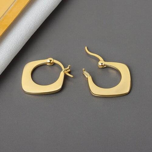 KOFSAC New 925 Sterling Silver Earrings For Women Simple Irregular Earring Net Celebrity Same Ear Buckle Girl Daily Wear Jewelry