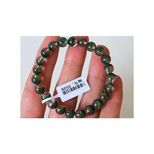 Free shipping Highest grade Green Phantom Quartz Bracelet 8 mm Meditation Prayer beads 8MM