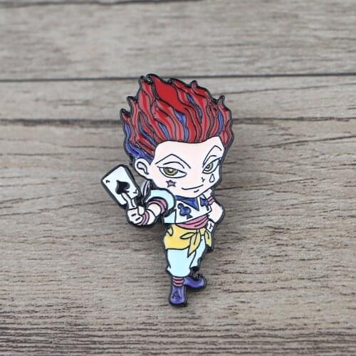 BG900 Dongmanli Cute Funny Hard Enamel Pin Cartoon Anime Fan Art Badge Accessories Anime Killer Brooch Gift For Boyfriend