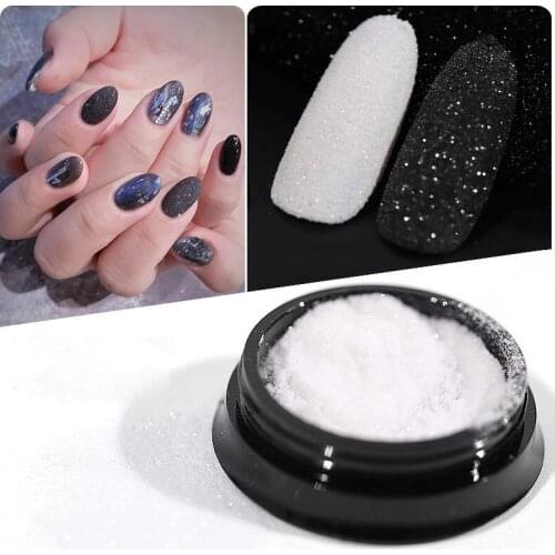 4 Colors Nail Glitter Sandy Powder Nail Art Fine Pigment Dust For Shimmer Nail Polish Powder Decoration Manicure Powder Pigment