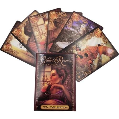 Reverie Lenormand Tarot Deck Coated Paper 47 Cards Fate Divination Tarot Card For Adult Children Game Entertainment Board Game