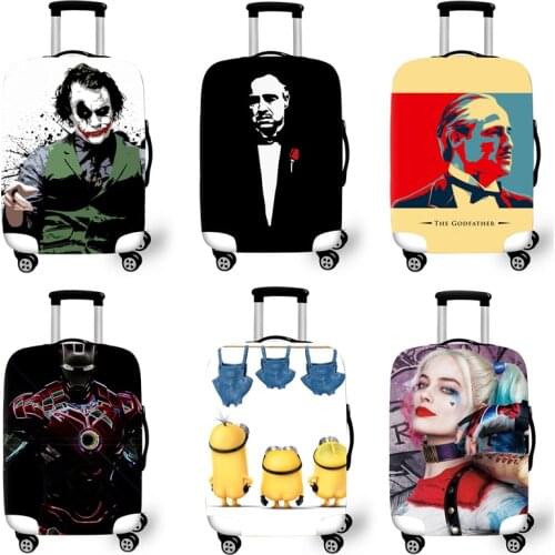 Elastic Luggage Protective Cover Case For Suitcase Protective Cover Trolley Cases Covers 3D Travel Accessories Movie Pattern T62