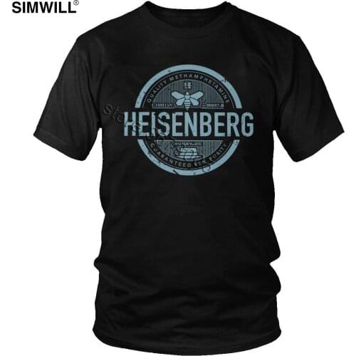 Urban Breaking Bad T Shirt Men Vintage The Great Heisenberg T-Shirt Short Sleeved Print Cotton TV Show Tee Fan Gift Tops Costume