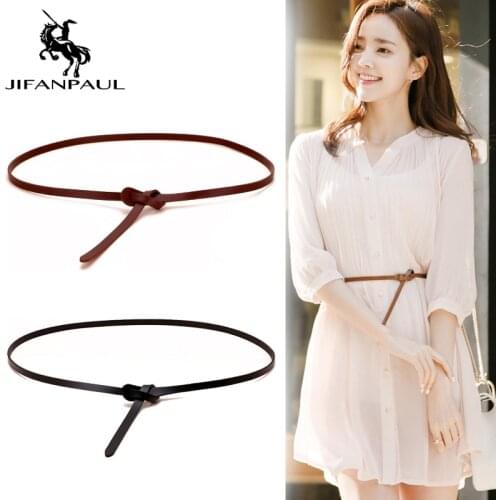 JIFANPAUL Womens decorative accessories dress straps show the body fashion belts top quality ladies thin belt free shipping