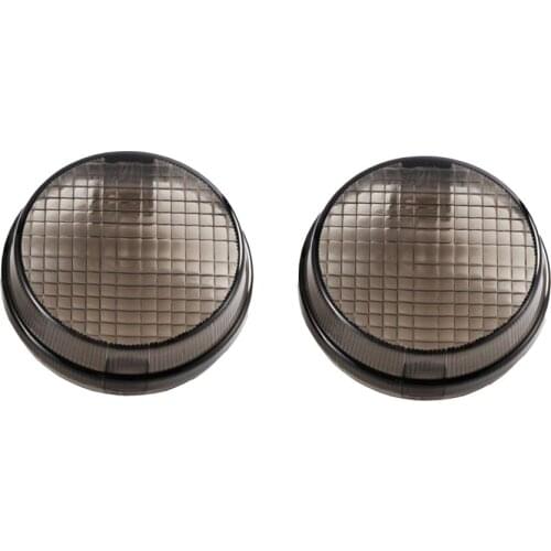 1 Pair Smoke Lens Front Rear Motorcycle Turn Signal Light Indicator Cover For Kawasaki Vulcan 2000 1600 Classic Honda Cruisers