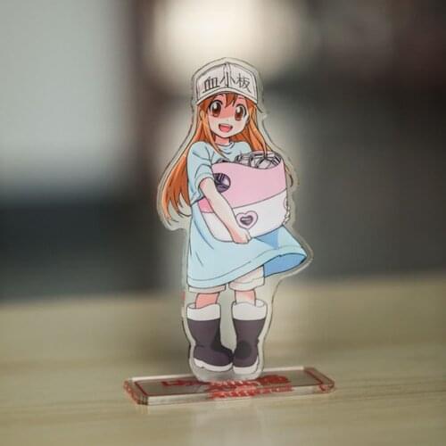 1 Pcs Lovely Anime Cells At Work Acrylic Stand Model Plate Holder Action Figure Pendant Toys for Kids Girl Gift