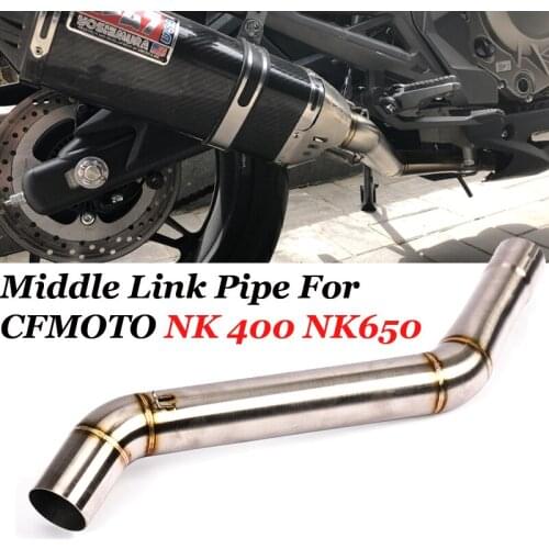 Motorcycle Exhaust Escape Modified Lossless Catalyst Middle Link Pipe 51mm Muffler Slip On For Benelli 302R BJ300GS Tornado302