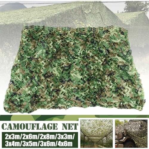 Multi-size Jungle Camouflage Net Camo Net Ultralight Car Camping Garden Tent Awning Sun Shelter Filet Camouflage Mesh