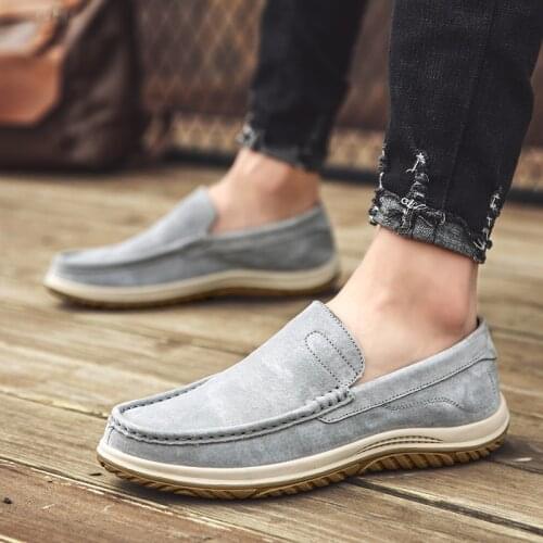 2021 Mens Big Size Comfortable Casual Breathable Loafers Men Genuine Leather Sneakers Moccasins Slip on Comfortable Loafers