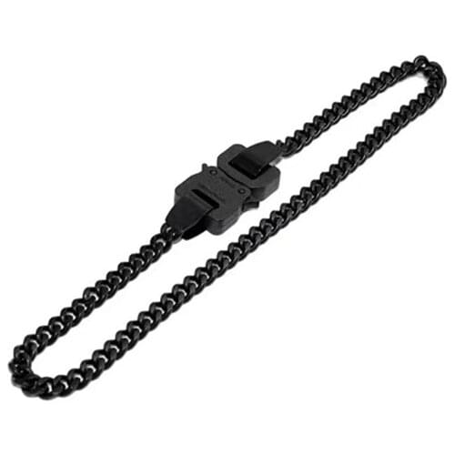 Statement ALYX Black Soul Necklace Plastic Buttons Pendant Hip Hop Jewelry Fashion Bijoux For Men Women Christmas Party Gifts