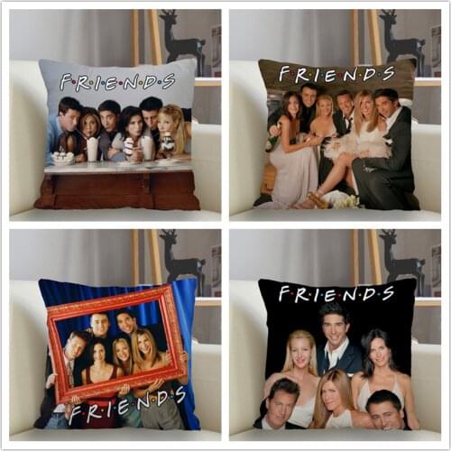 Musife Custom Friends Pillowcase Home Decoration 45*45cm Zipper Square Pillowcase Throw Pillow Cover Drop Shipping