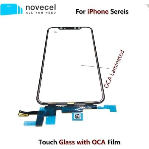 Novecel Tested Original LCD Touch Digitizer Sensor Glass with OCA Glue For iPhone 11 12 pro XR X XS Max Screen Cover Repairing