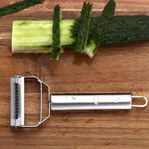 Stainless Steel Double Head Fruit Vegetable Peeler Pendulum Booth Multi-function Grater Kitchen Tools