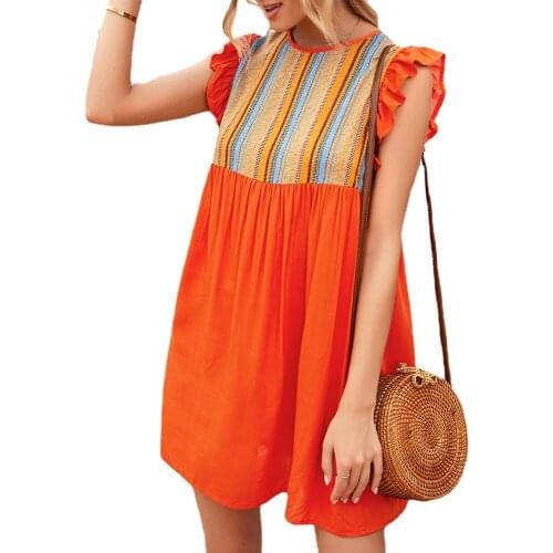 Sleeveless Dresses for Women Bohemian Style Loose Woman Dress Casual Summer Female Vestido