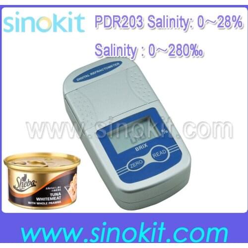 Professional Food Salinity 0-28% Professional Digital Refractometer - PDR203