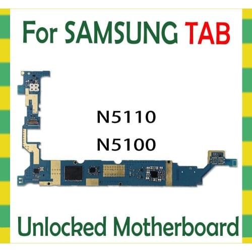 Unlocked Motherboard For Samsung Galaxy Tab Note 8.0 N5110 N5100 WLAN 3G Tablet logic board mainboard Android OS mother boards
