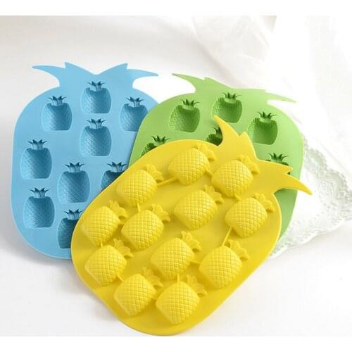 Pineapple Shape Silicone Chocolate Mold Ice Tray DIY Creative Ice Cube Mold Kitchen Accessories