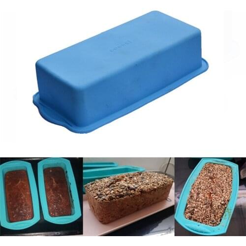 Silicone Cake Mold Rectangular Shape Silicone Bread Pan Toast Bread Mold Cake Tray Mould Non-stick Baking Tools
