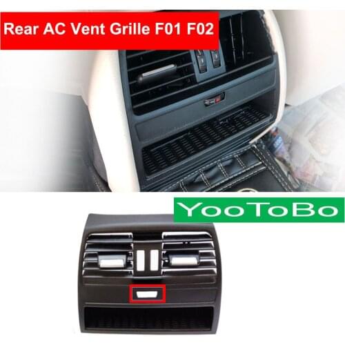 Car Rear AC Wind Air Conditioning Vent Grille Outlet Panel Chrome Plate Low-end Replace For BMW 7 series F01 F02 730 735 740 750