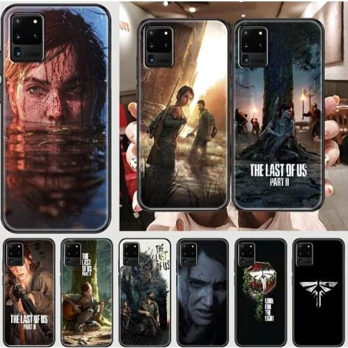 Game The Last of Us Phone case For Samsung Galaxy Note 4 8 9 10 20 S8 S9 S10 S10E S20 Plus UITRA Ultra black silicone hoesjes