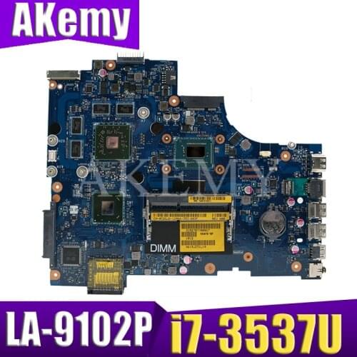 VAW11 LA-9102P REV:1.0 For DELL Inspiron 3721 5721 Laptop Motherboard CN-06006J i7-3537U mainboard original