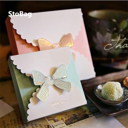 StoBag 10pcs White Cardboard Soap Soap Flower Large Gift Box Candy Baking Packaging Carton Cake Decorating Bow Wedding Party