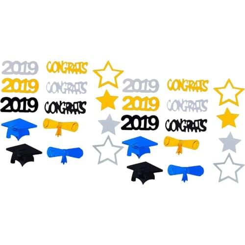 2 Bags 2019 Graduation Confetti, Graduation Party Supplies, 100 Grams/Pack