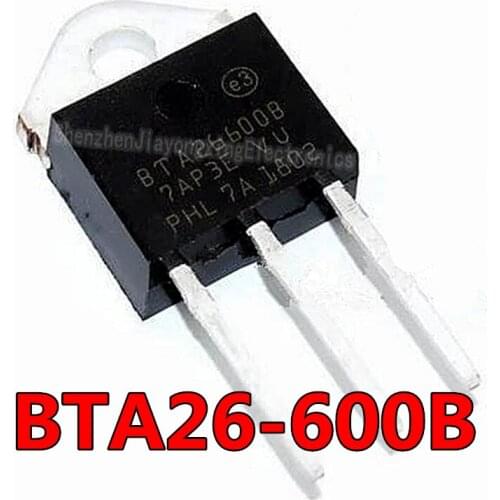 5PCS BTA26-600B TO-3P BTA26600B TO3P BTA26-600 new and original IC