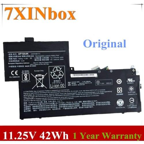7XINbox 11.25V 42Wh 3770mAh AP16A4K Original Laptop Battery for Acer Swift SF113-31 N16Q9 KT.00304.003 3ICP4/68/111