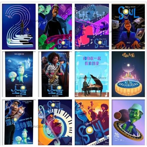 5d Diy Diamond Painting Soul Disney Movie Poster Spiritual Journey Diamond Mosaic Embroidery Cross Stitch Kits Home Decor Gift