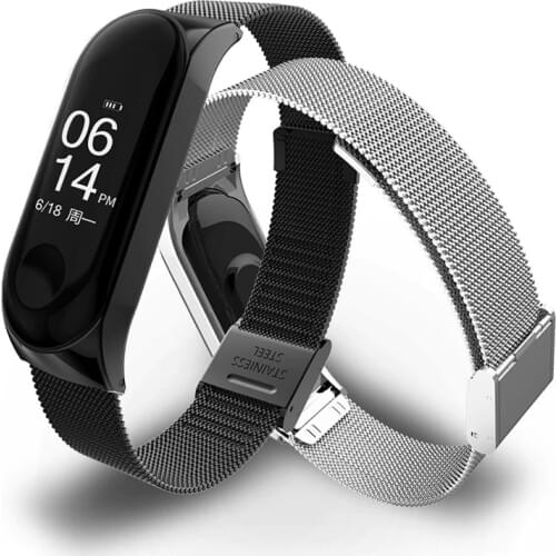 Bracelet on Miband 4 5 6 3 Metal Stainless Steel Watchband For Xiaomi Miband 6 5 4 3 Strap Bracelet for Miband 6 5 4 3 Pulseira