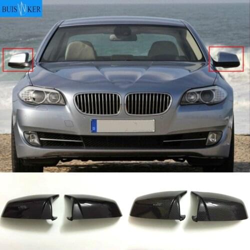 Carbon Fiber Car Side Rearview Mirror Cover 51167187431 51167187432 for BMW F10 F11 E60 E61 F01 F02 E63 E64 F12 F13 LCI