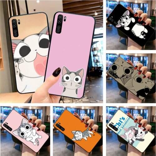 Anime Cartoon Chis Sweet Home Cat Phone Case for Huawei P20 P30 P40 lite E Pro Mate 40 30 20 Pro P Smart 2020 P10