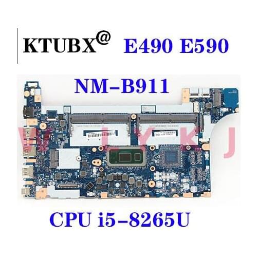For Lenovo Thinkpad E590 E490 notebook motherboard NM-B911 CPU i5-8265U DDR4 tested 100% working FRU 5B20V81838 5B20V81840