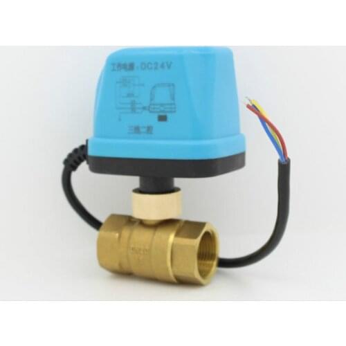 DN15 DN20 DN25 DN32 DN40 DN50 AC220V AC24V DC12V DC24V Electric Ball Valve Brass Motorized Ball Valve 2 way valves