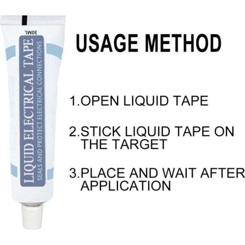 30/50mL LEDG9 Electrical Sealant Liquid Insulation Tape Tube Paste Waterproof Anti UV Fast Dry Lamp Board Electronic Sealant New