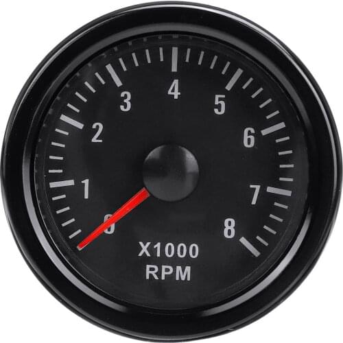 For Diesel Motor Engine 12V 52mm 0-8000 RPM (On dash) Electrical Tachometer Gauge
