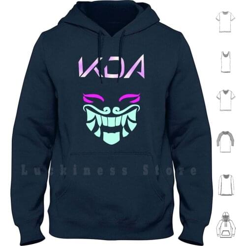The Artists Mask hoodies long sleeve League Legends Akali Ahri Evelynn Kaisa Dragon Kda K Pop Pop Star Popstar Skin
