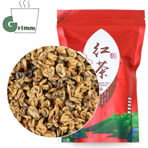 Yunnan Golden Dianhong Balck Chinese Tea Fengqing Dian Hong Huang Jin Luo Loose Leaf