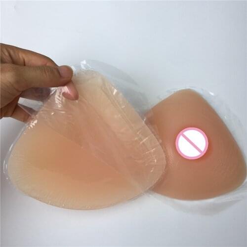 Adhesive breast form boobs transgender fake silicone breasts self sticking crossdressing cosplay