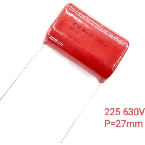 10pcs Capacitors 225 2.2uf 630V Type CBB Metallized Polypropylene Film